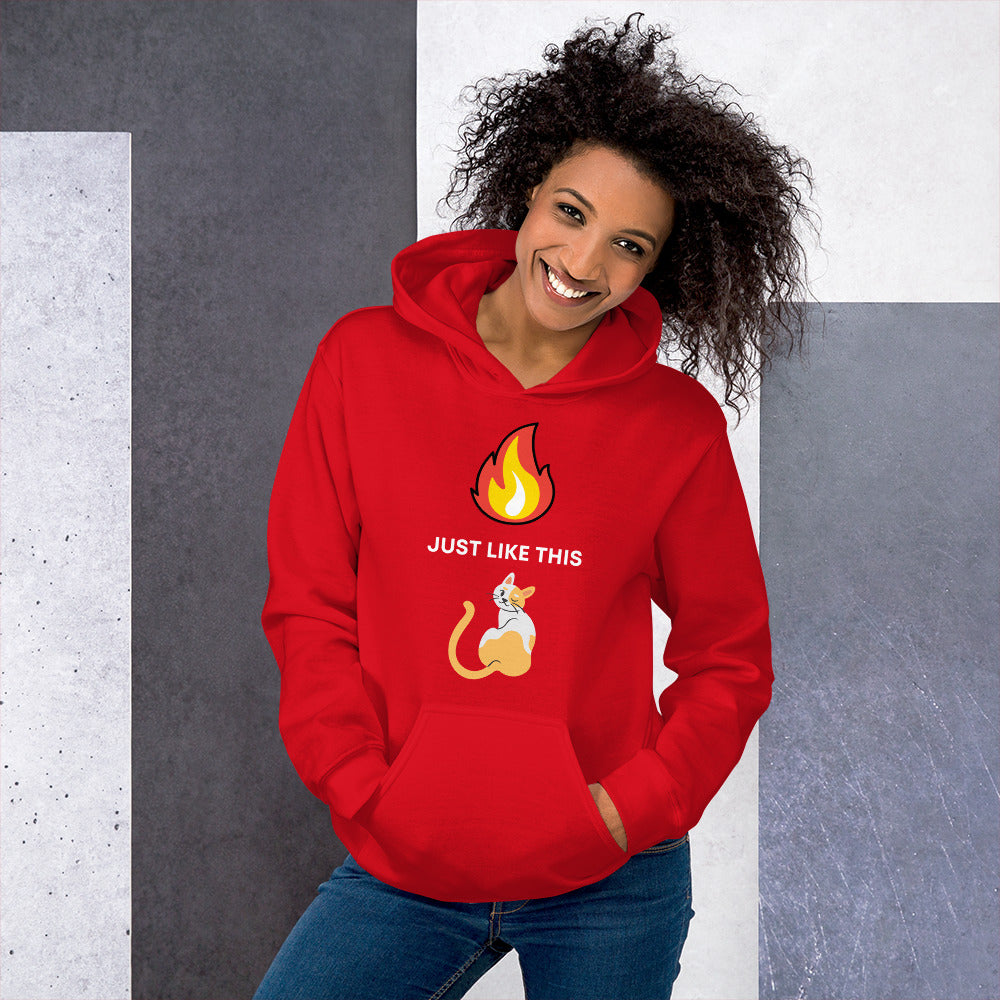 Fire Kitty Hoodie - Multiple Colors