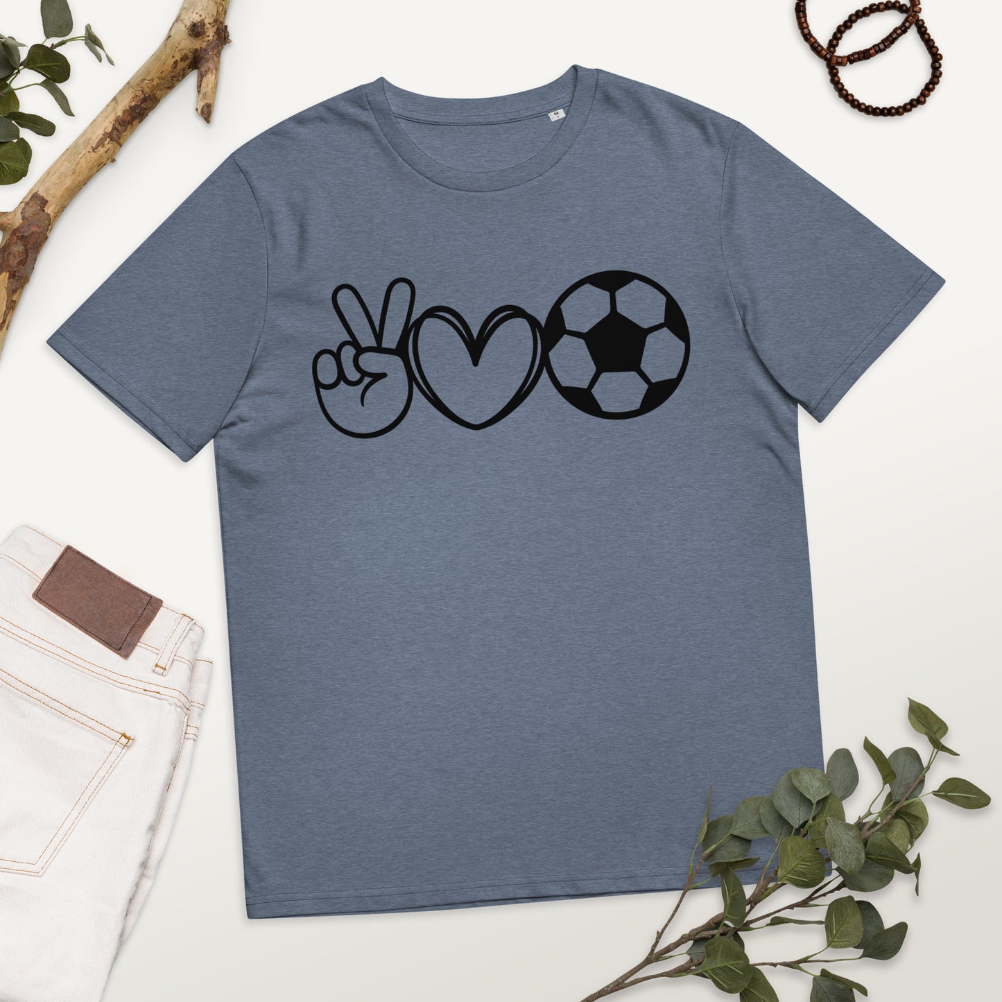 Love Soccer - Unisex organic cotton t-shirt